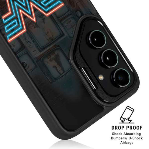Wonder Woman 1984 (2020) Neon Logo Galaxy S24 FE Kickstand Case